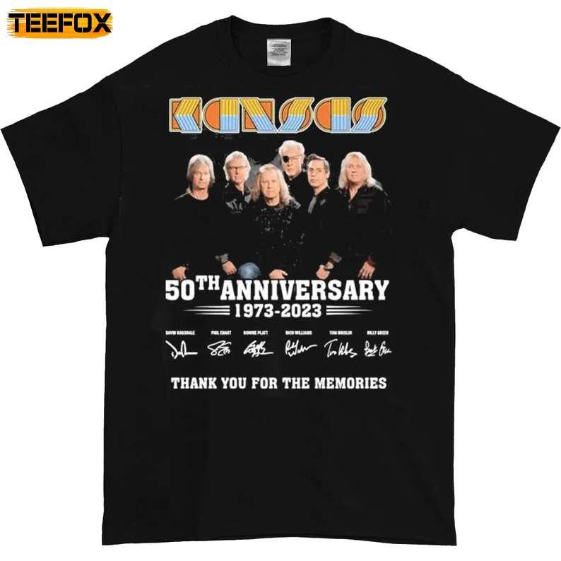 Kansas Band Tour 2023 Another Folk In The Road 50th Anniversary Short-Sleeve T-Shirt