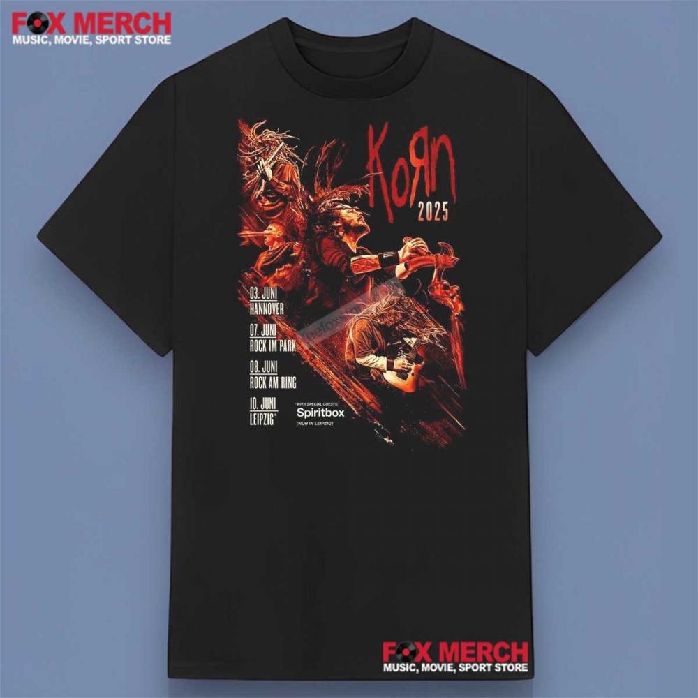 Korn Music Band Tour 2025 Shirt
