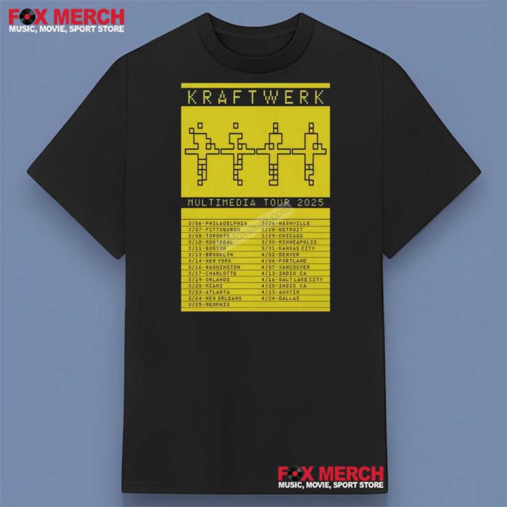 Kraftwerk Multimedia Tour 2025 Shirt