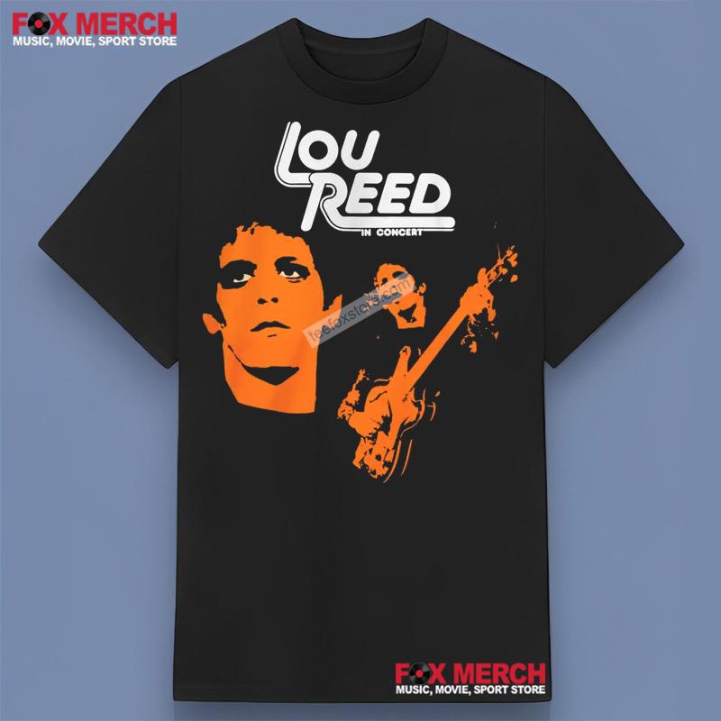 Lou Reed In Concert 1973 Promo Tour Retro T-Shirt