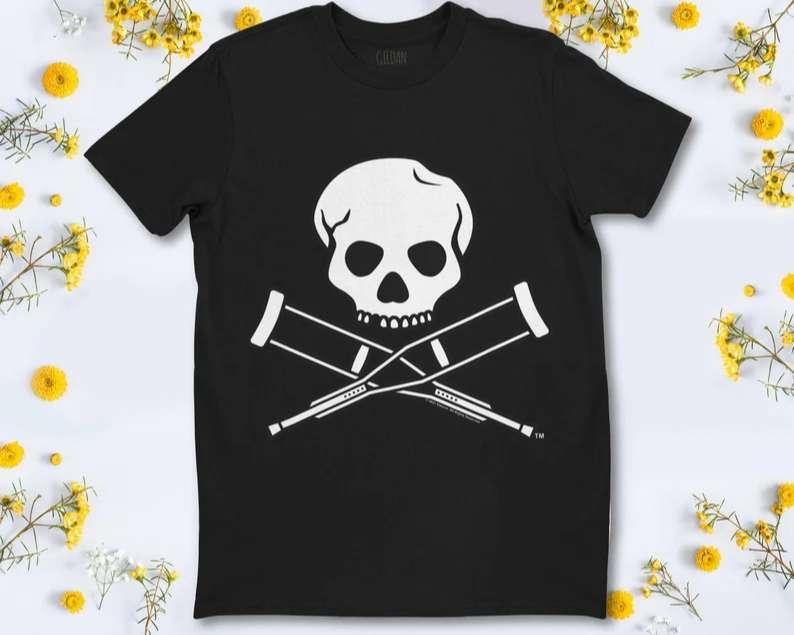 MTV Jackass Skull And Crutches Logo T-Shirt