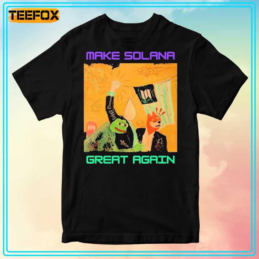 Make Solana Great Again Frog And Dog Unisex T-Shirt