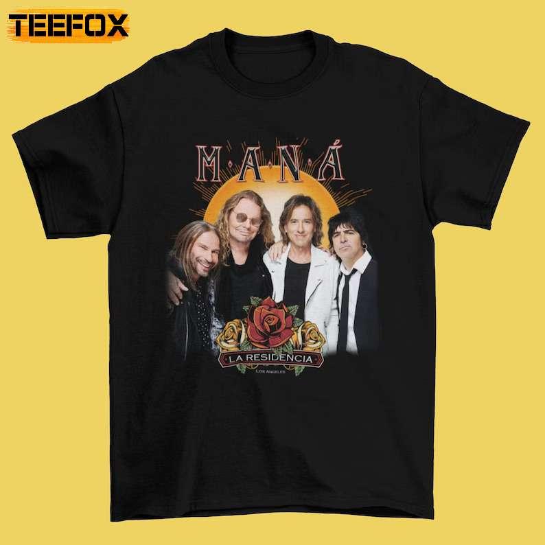 Mana La Residencia 2022 Concert Tour Pop Band T-Shirt