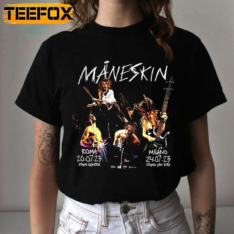 Maneskin Stadi Tour 2023 Rock Band T-Shirt