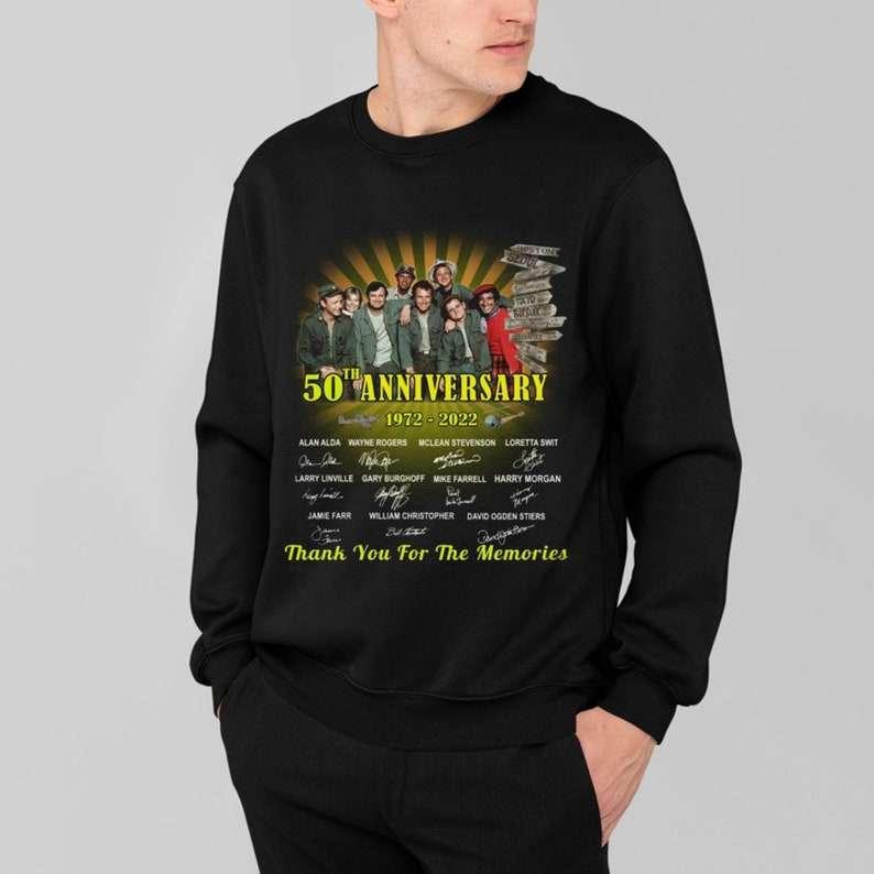 Mash 50th Years Anniversary 1972-2022 Thank You For The Memories T-Shirt Merch