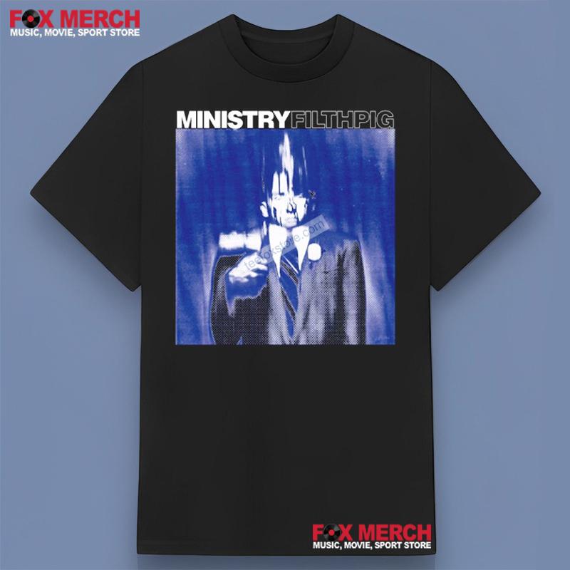 Ministry Filth Pig Album Graphic T-Shirt For Fans