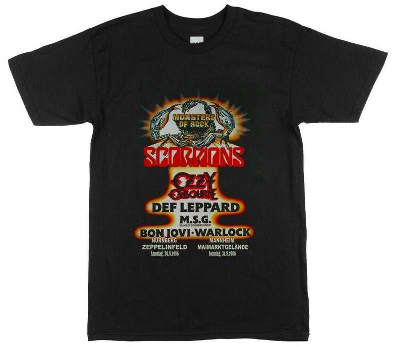 Monsters of Rock 80's Tour Zeppelinfeld Unisex T Shirt