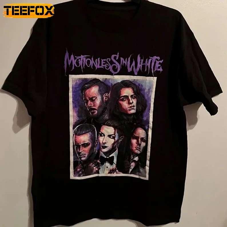 Motionless In White Band Concert Portrait Photo Painting T-Shirt