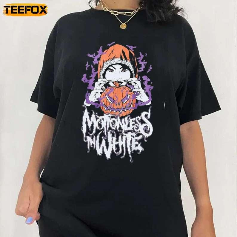 Motionless In White Scoring The End Of The World Uk Europe Tour 2023 Music Graphic Unisex T-Shirt