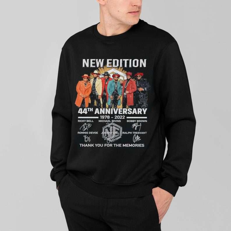 New Edition 44th Anniversary 1978-2022 Thank You For The Memories Signatures Unisex T-Shirt