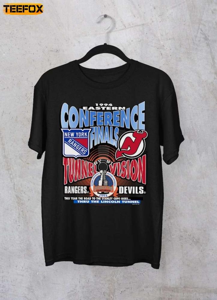New York Rangers New Jersey Devils 1994 Short-Sleeve T-Shirt