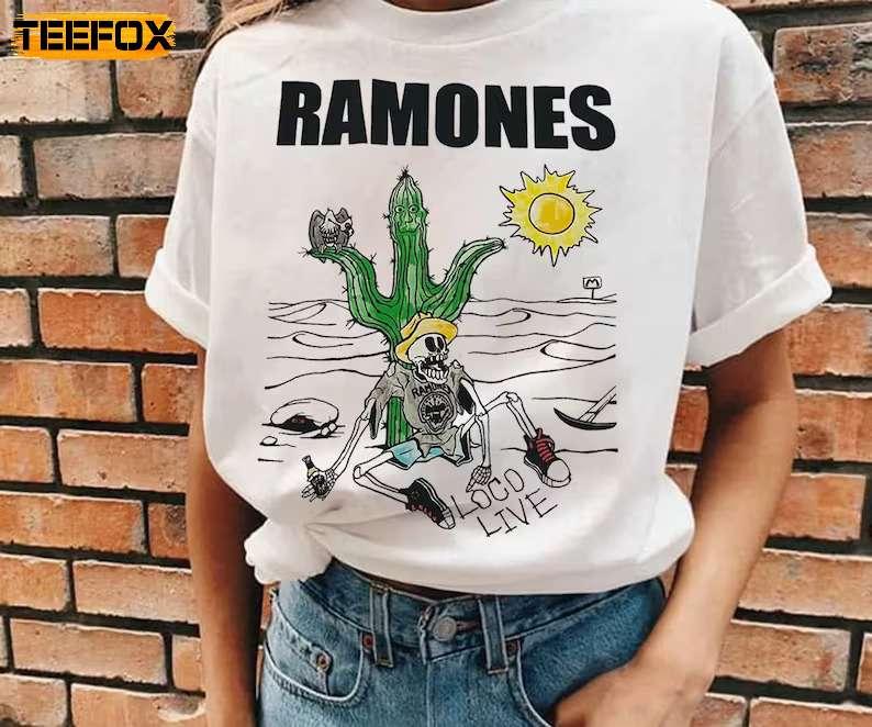 Ramones Loco Live 1991 Album Adult Short-Sleeve T-Shirt