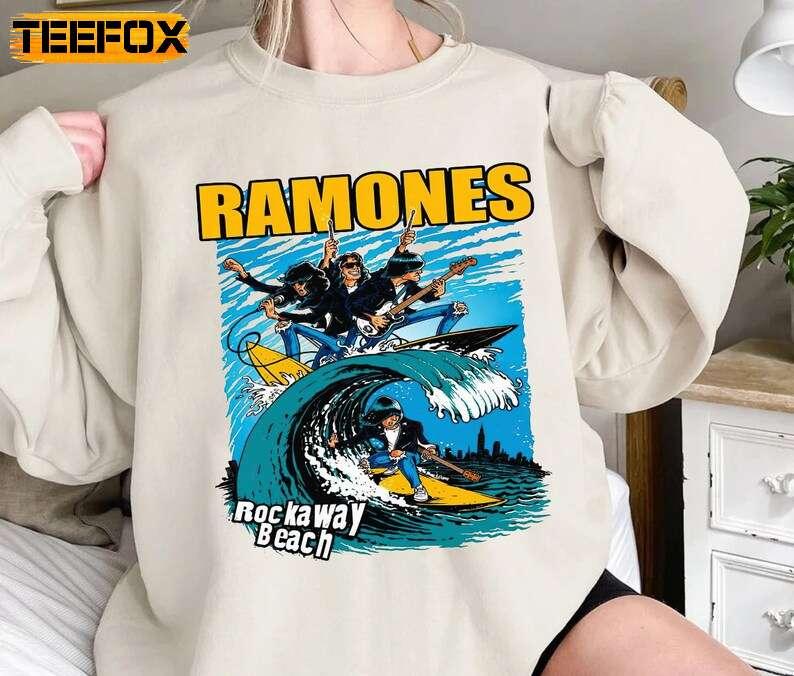 Ramones Rockaway Beach Rock Band T-Shirt