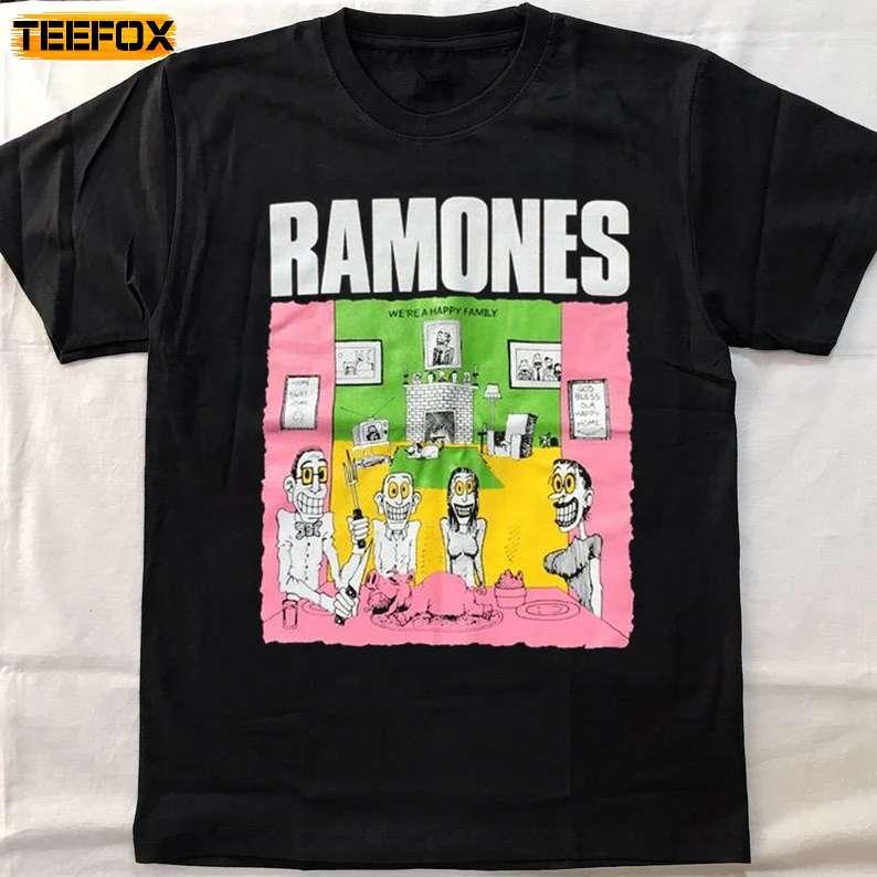 Ramones We're Happy Family Tour 1977 Short-Sleeve T-Shirt