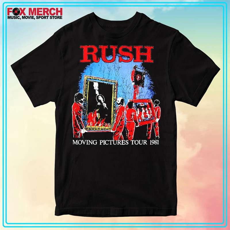 Rush Moving Pictures Tour 1981 T-Shirt Gift
