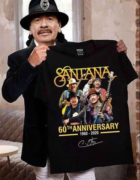 Santana 60 Anniversary Band Signature Unisex T Shirt