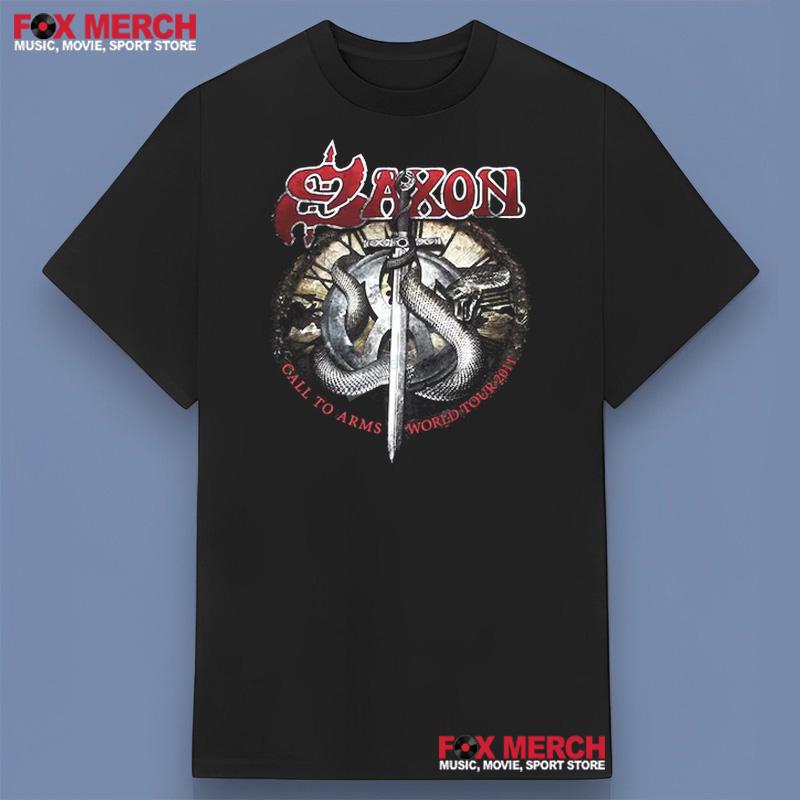 Saxon Call To Arms World Tour Band T-Shirt