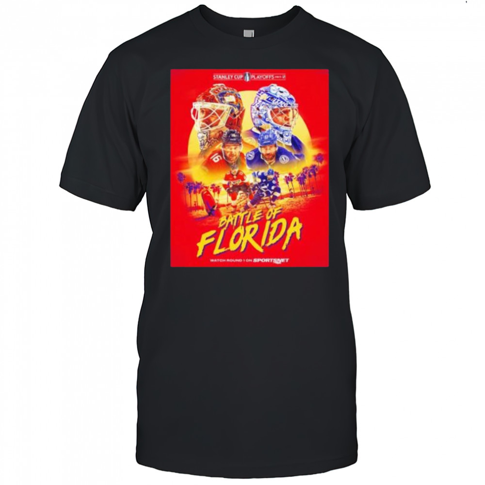 Battle of Florida Panthers vs Tampa Bay Lightning Stanley Cup playoffs 2025 shirt