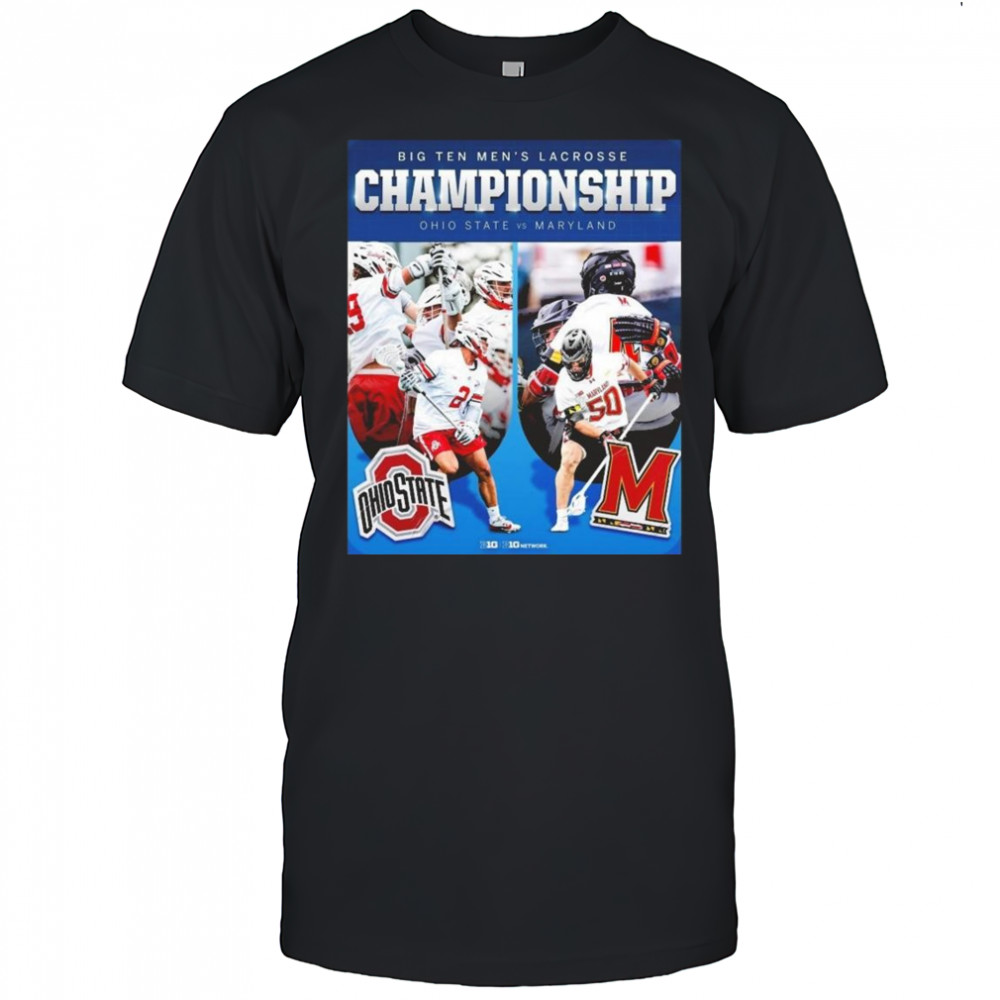 Big Ten Men’s Lacrosse Conference Tournament Championship Ohio State Buckeyes Vs Maryland Terrapins Shirt