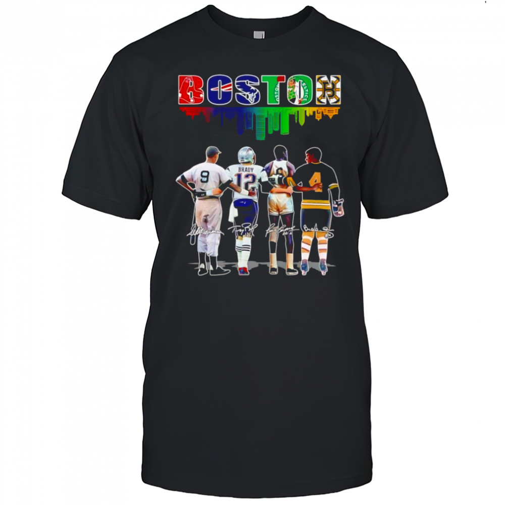 Boston skyline sports player shirt