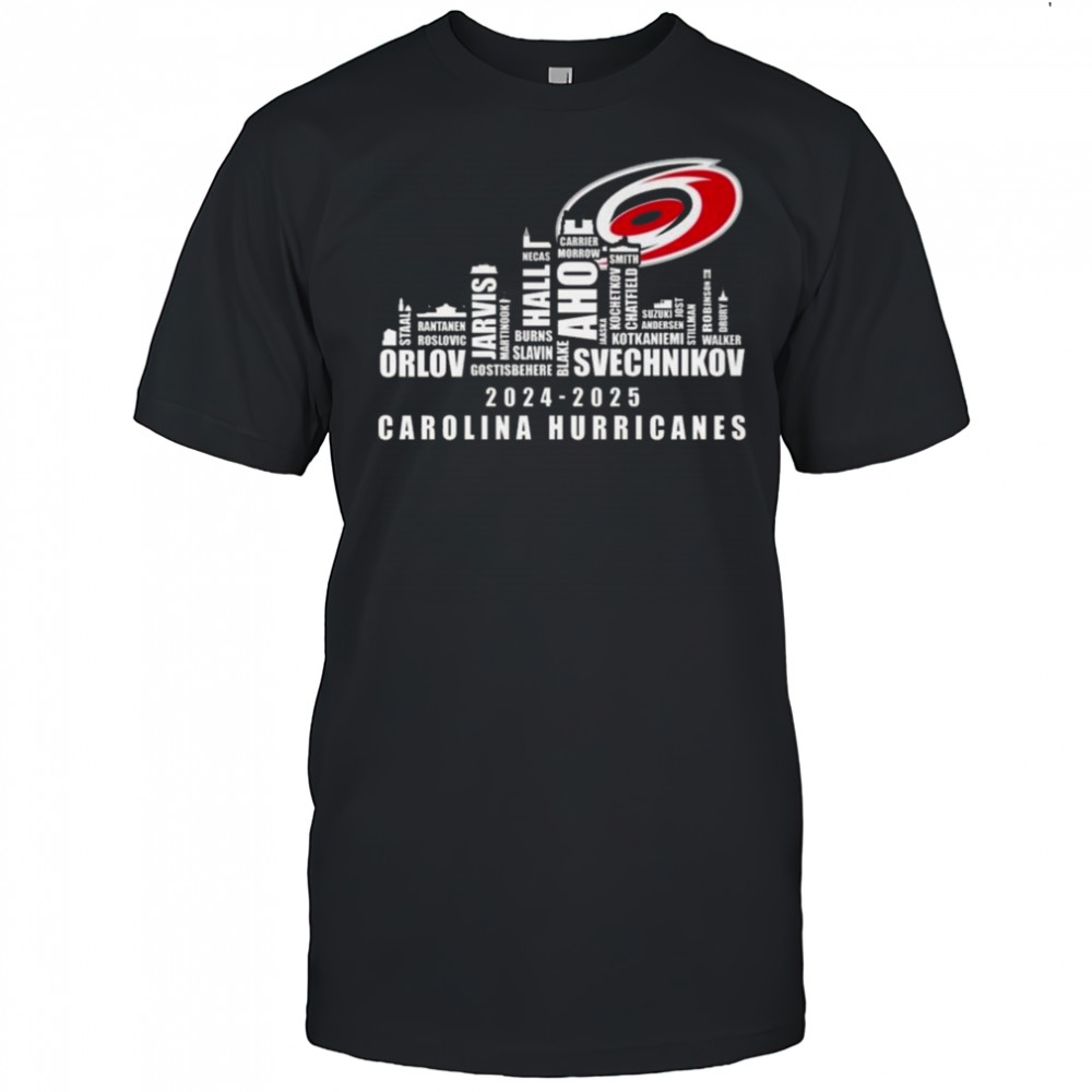 Carolina Hurricanes 2024-2025 Skyline Names Shirt
