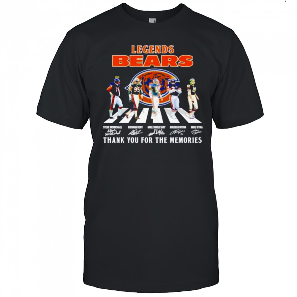 Chicago Bears Legends abbey road thank you for the memories shirt