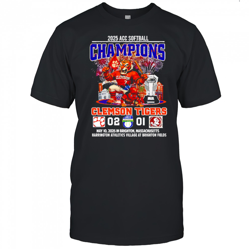 Clemson Tigers 2025 ACC Softball Champions Beat Seminoles shirt