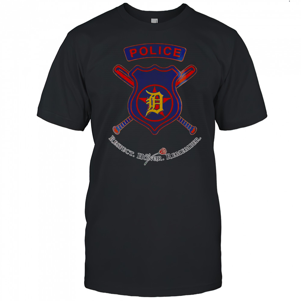 Detroit Tigers National Police Week Night 2025 Baseball T-Shirt