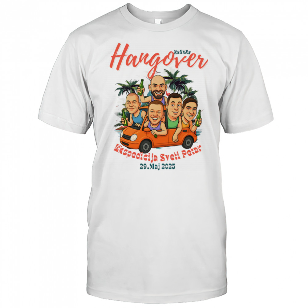 Ekspedicija Sveti Petar Bachelor Party Hangover Road Trip shirt
