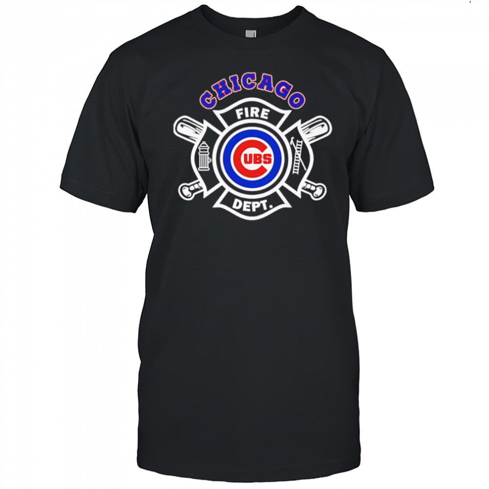 Fire dept Chicago Cubs baseball shirt