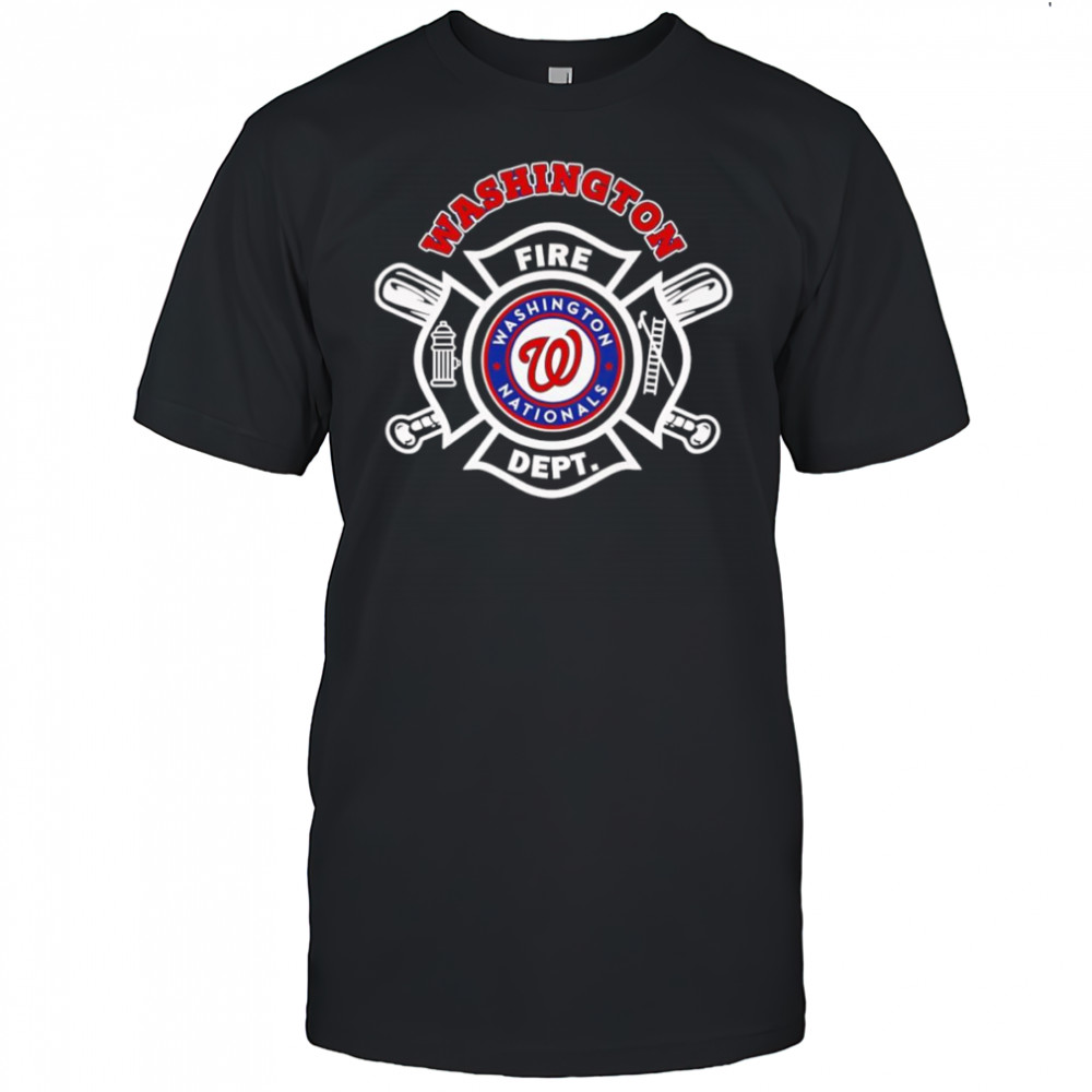 Fire dept Washington Nationals baseball shirt