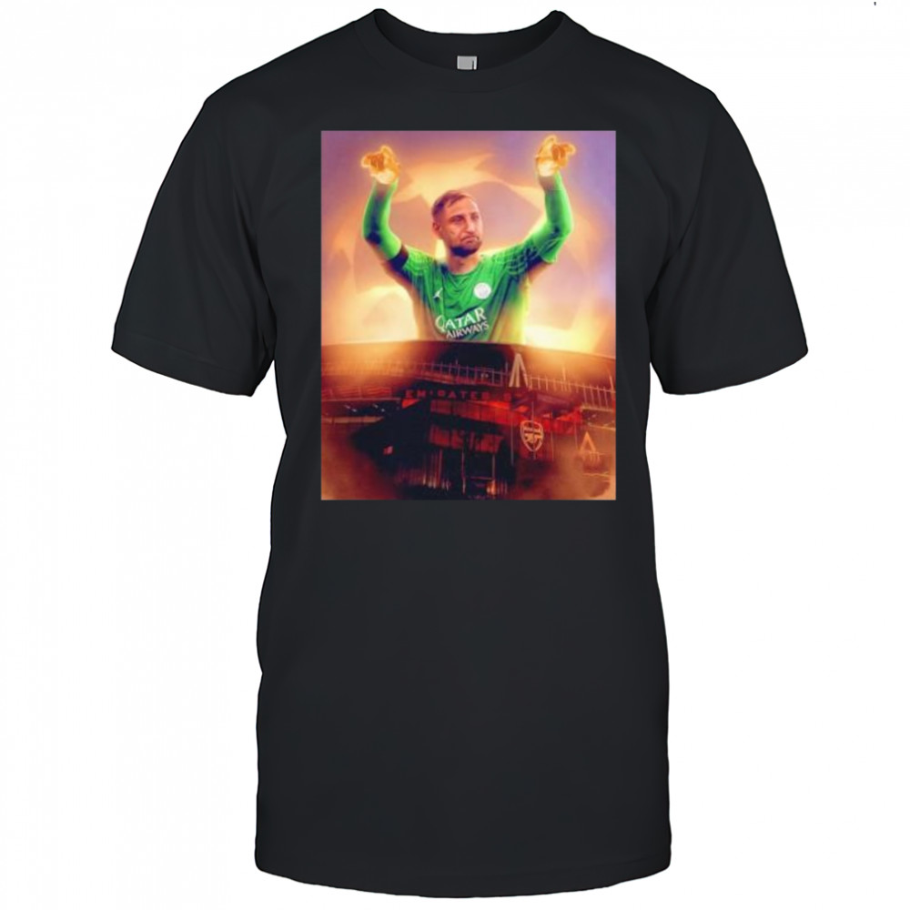 Gianluigi Donnarumma came up big in north London Paris Saint Germain FC shirt