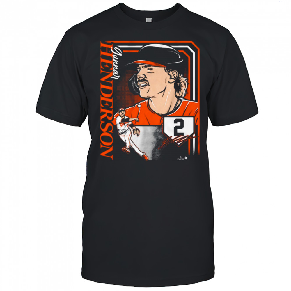 Gunnar Henderson 2 Collage Frame Baltimore Orioles MLB Signature t-shirt