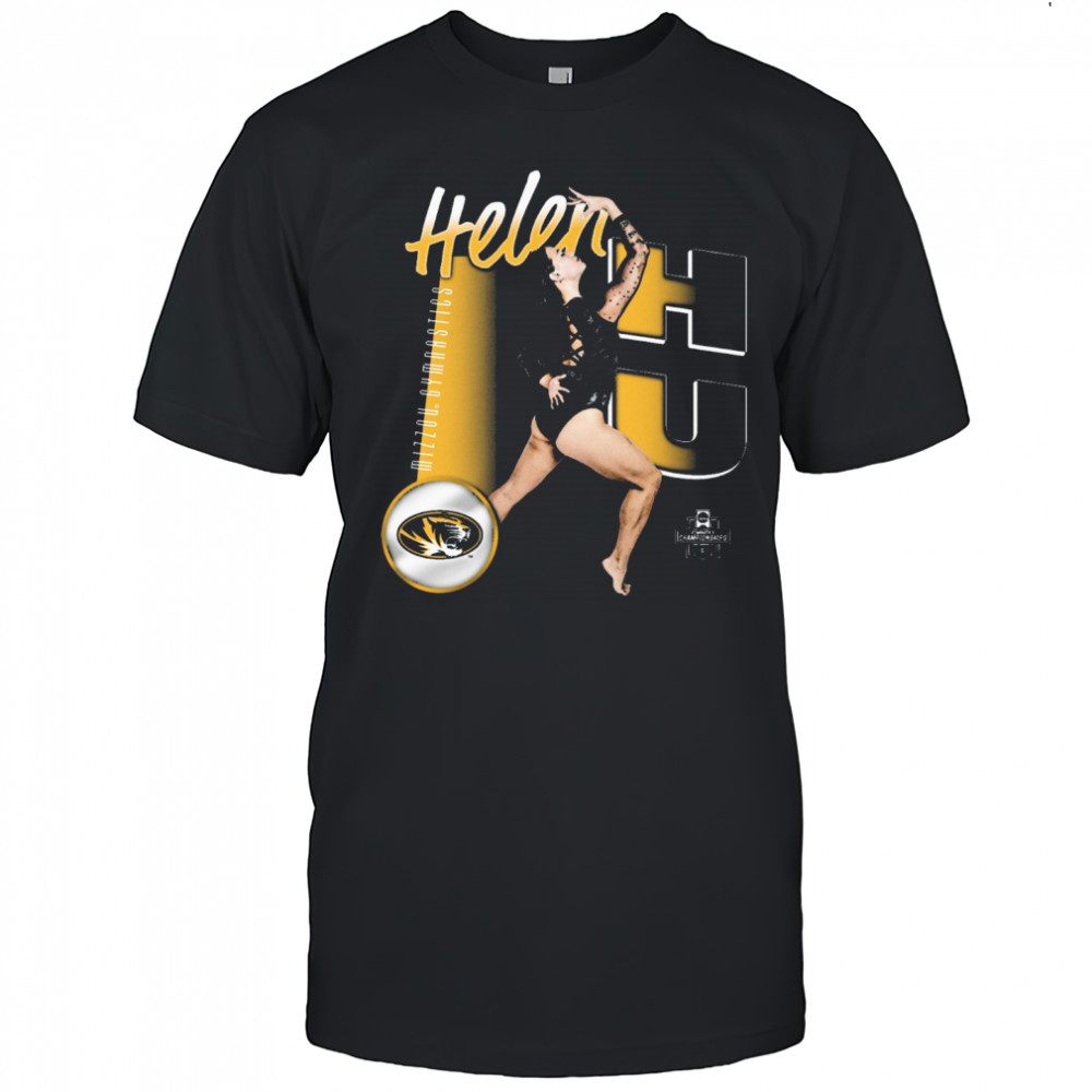 Helen Hu Missouri Tigers NCAA Gymnastics Championships Portrait t-shirt