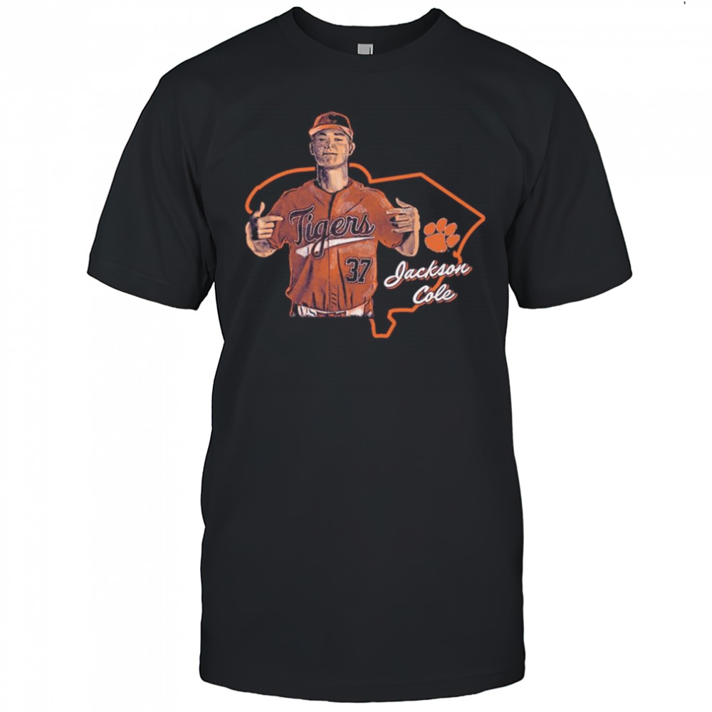 Jackson Cole Clemson Tigers Baseball State NCAA Division I 2025 t-shirt