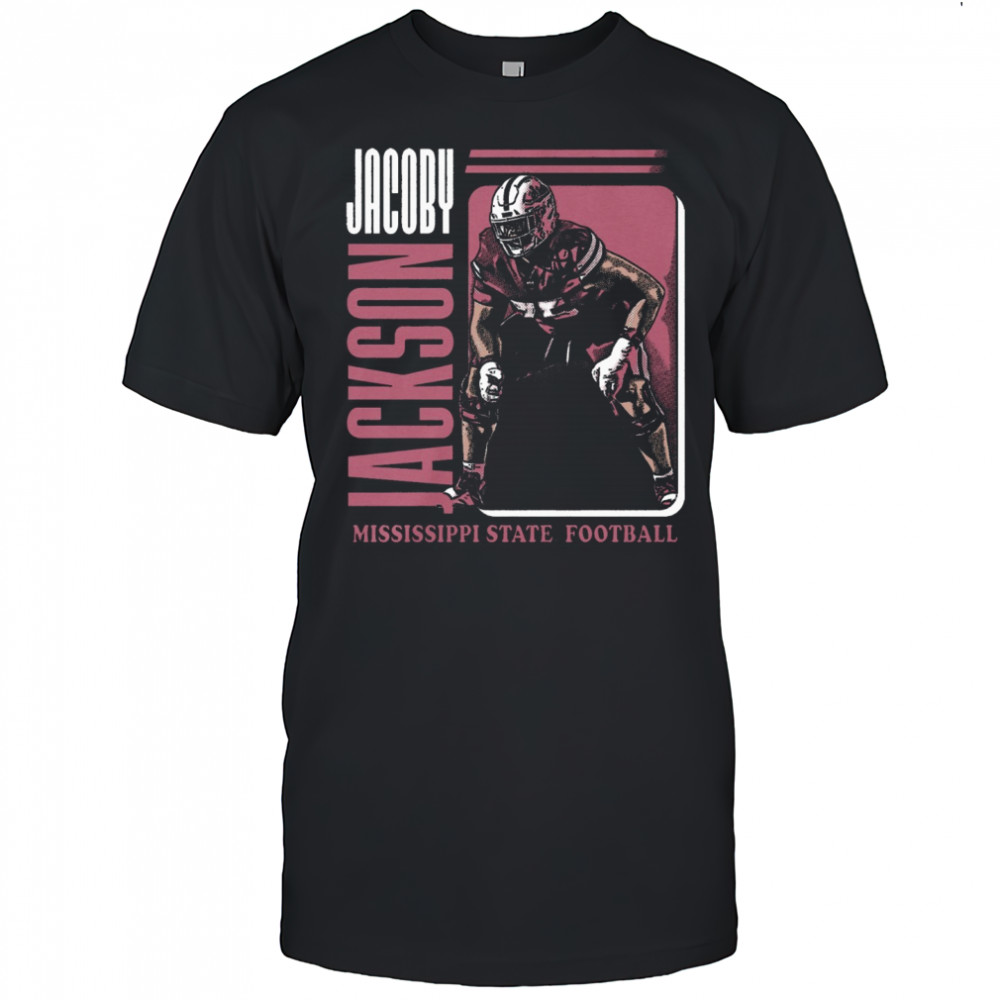 Jacoby Jackson Mississippi State Bulldogs football NCAA Division I Portrait t-shirt