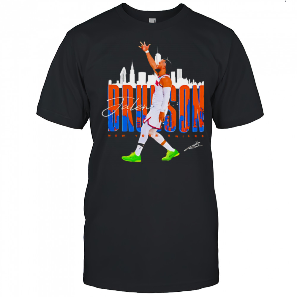 Jalen Brunson New York Knicks skyline shirt