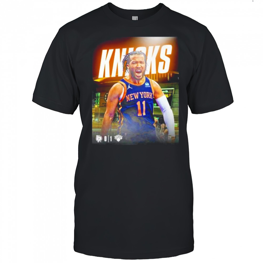 Jalen Brunson New York Knicks steal game 1 in Boston Celtics shirt