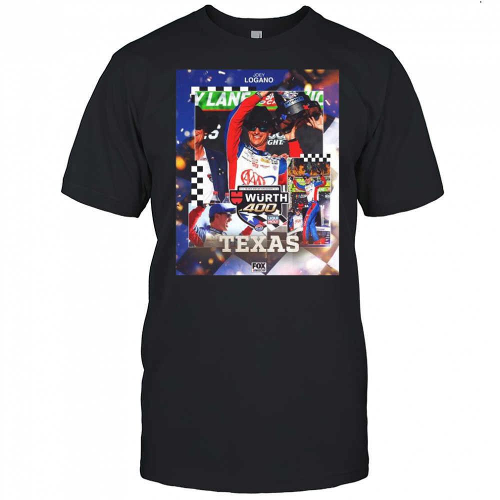 Joey Logano Nascar Cup Series Wins At Texas Motor Speedway Wurth 400 t-shirt