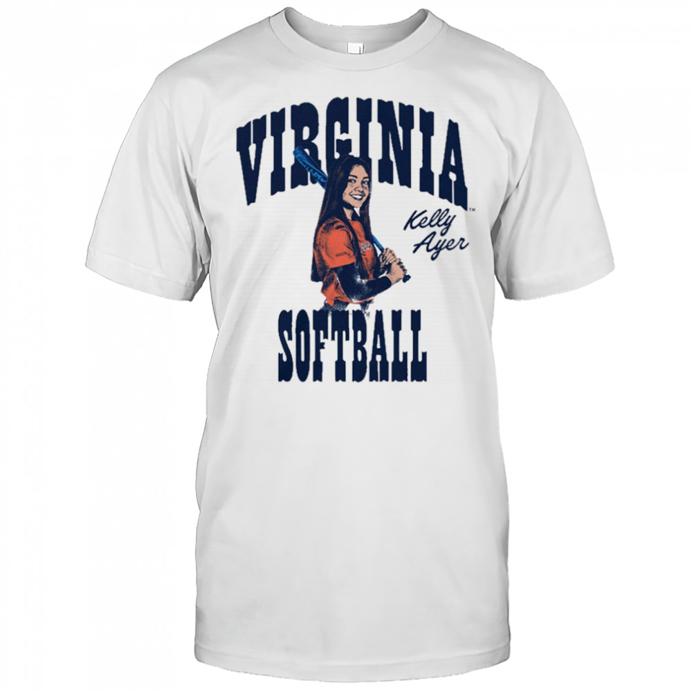 Kelly Ayer Box Letter Virginia Cavaliers Softball NCAA Division I Graphic t-shirt