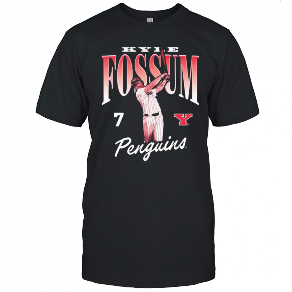 Kyle Fossum 7 Youngstown State Penguins baseball NCAA Division I 2025 t-shirt