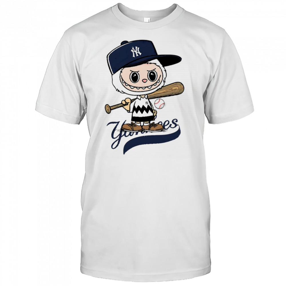Labubu Charlie Brown New York Yankees shirt