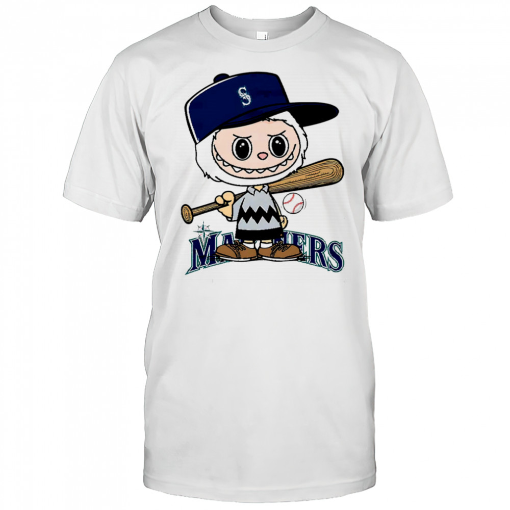 Labubu Charlie Brown Seattle Mariners shirt