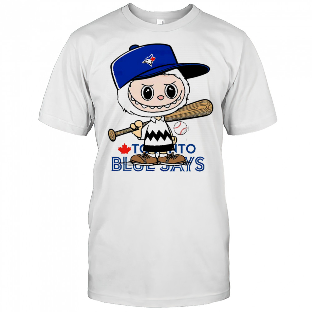 Labubu Charlie Brown Toronto Blue Jays shirt