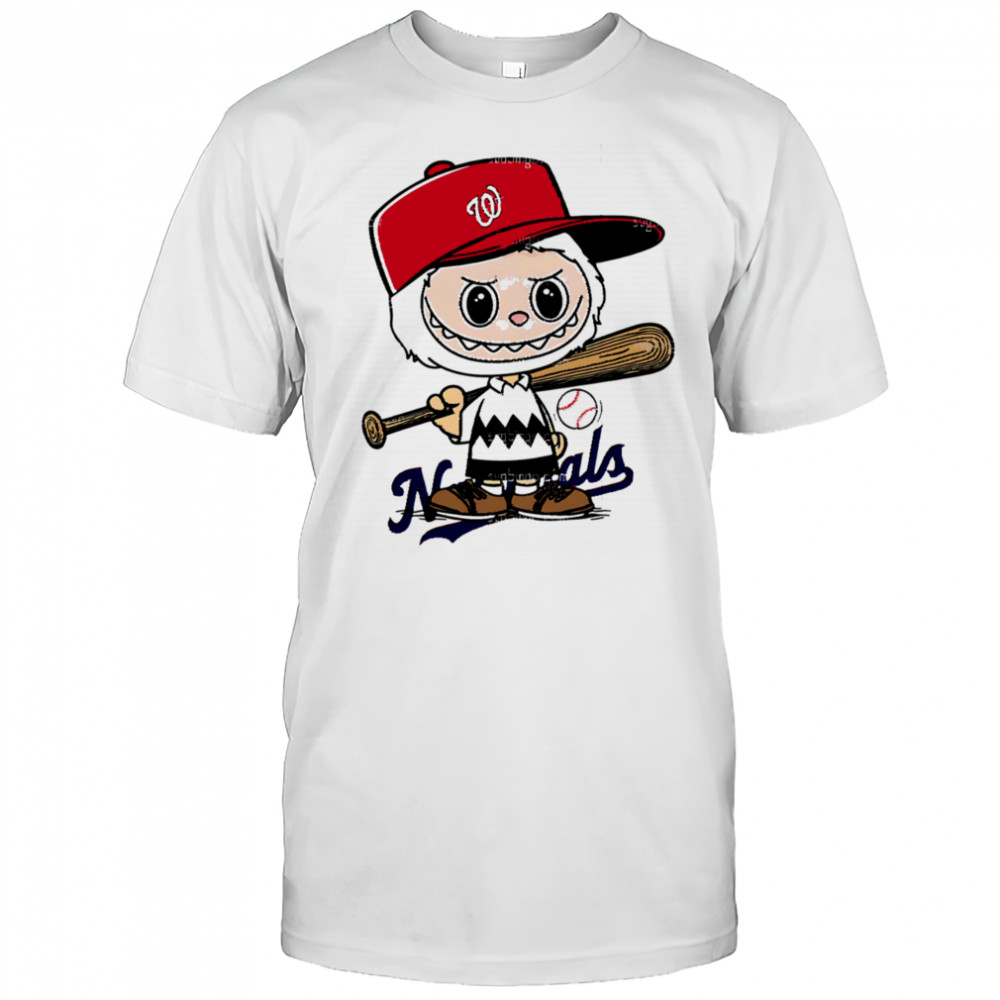 Labubu Charlie Brown Washington Nationals shirt