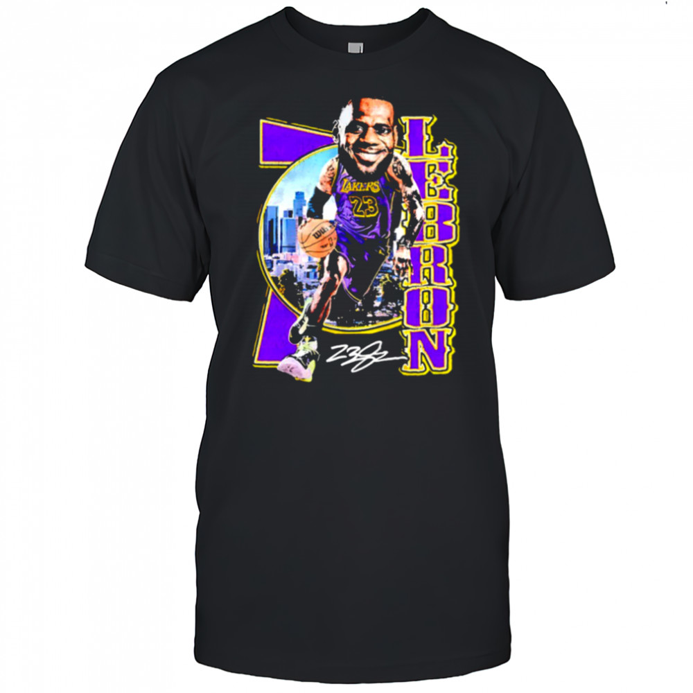 LeBron James Los Angeles Lakers big head signature shirt