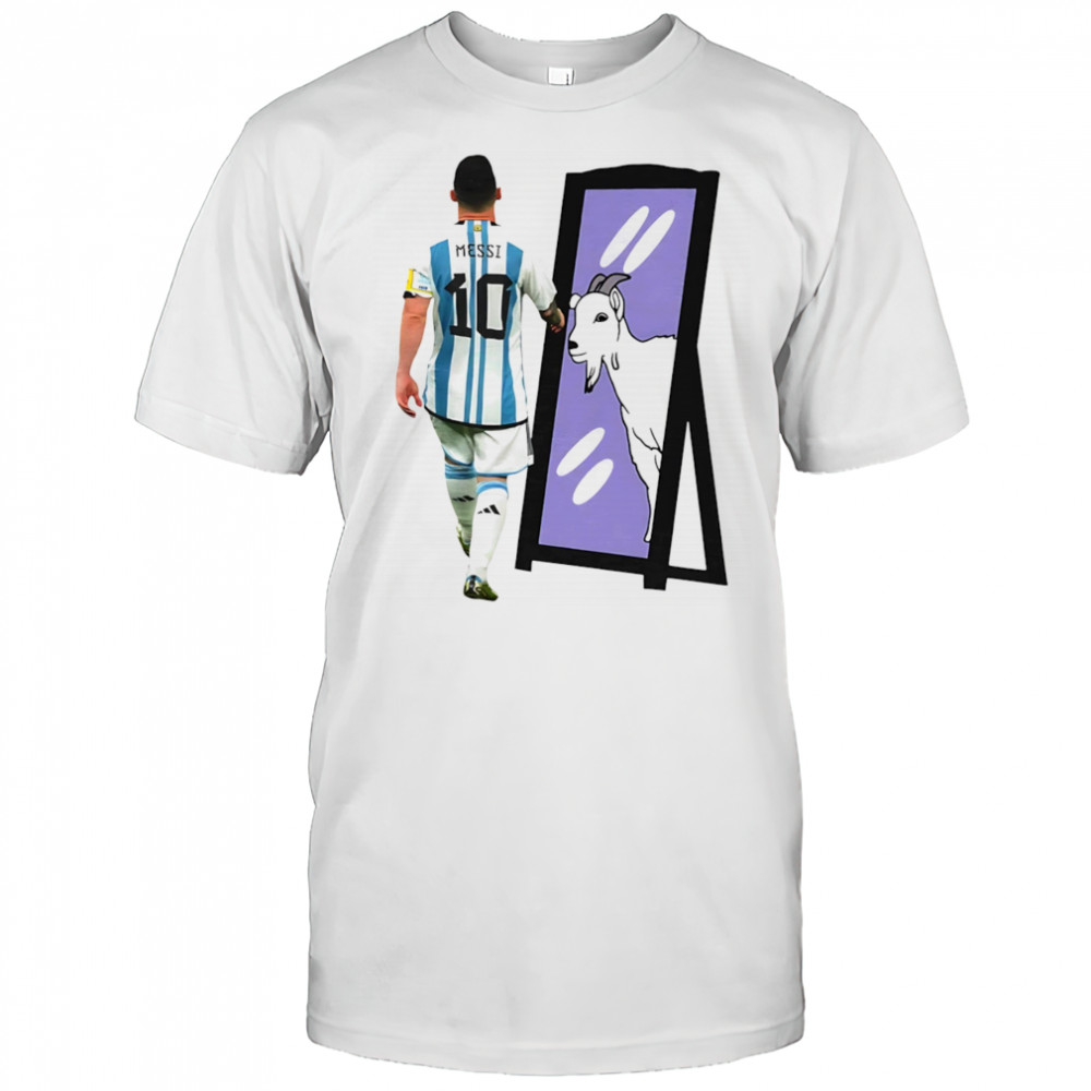 Lionel Messi Goat mirror shirt