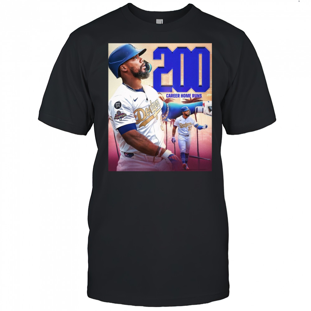 Los Angeles Dodgers Win Pittsburgh Pirates Teoscar Hernández 200 Career Home Runs Poster t-shirt