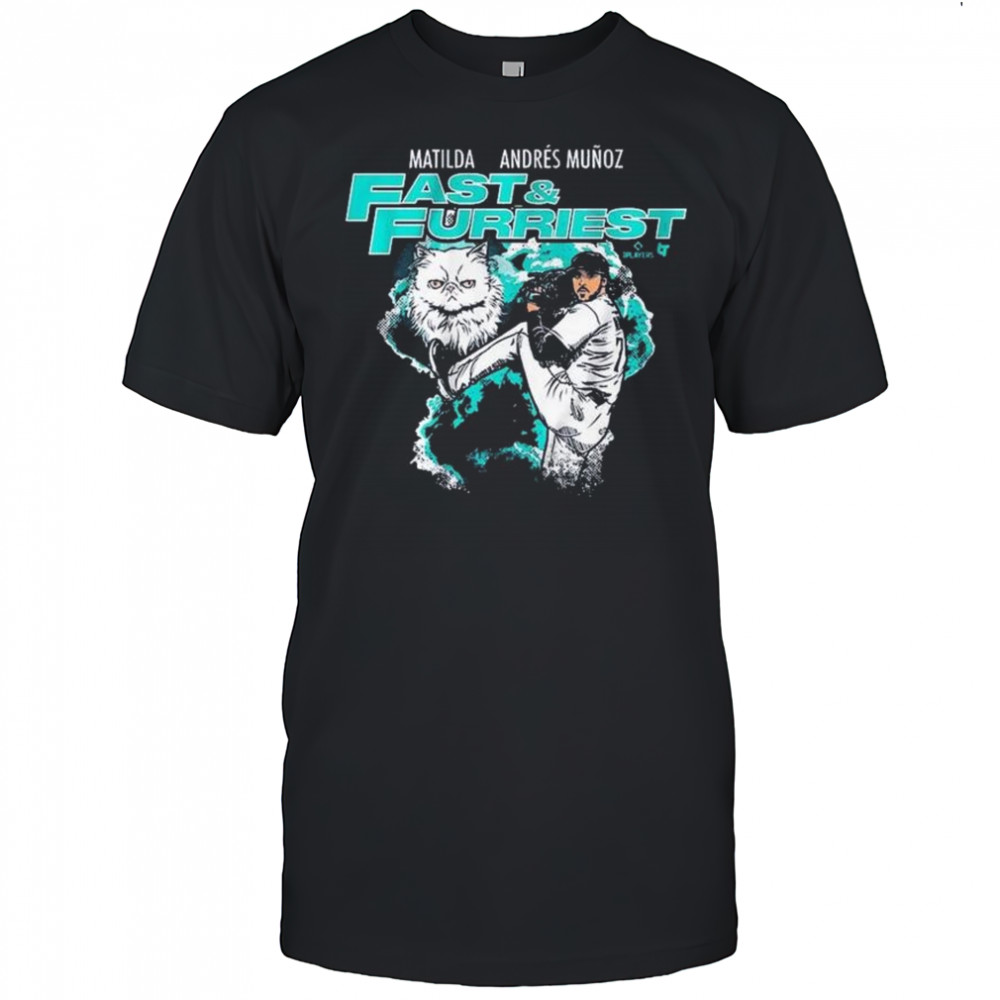 Matilda Andres Muñoz Fast & Furriest Seattle Mariners MLB Graphic t-shirt
