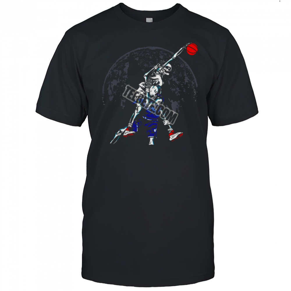 Minnesota Timberwolves Skeleton Playing Basketball Shirt